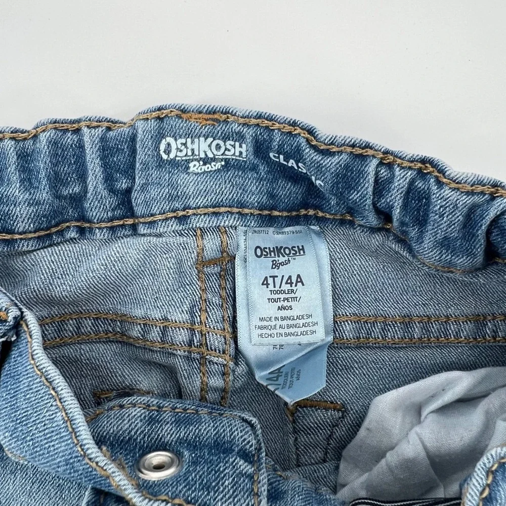 OshKosh B'gosh Classic Toddler Jeans‎ Boys Girls Blue Denim Size 4T